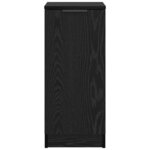 vidaXL Buffet Chêne noir 30 x 30 x 70 cm Bois d'ingénierie