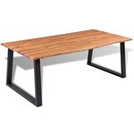vidaXL Table de salle à manger 200 x 90 cm Bois d'acacia massif