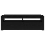 vidaXL Meuble TV Noir 120 x 35 x 40 cm Bois d'ingénierie