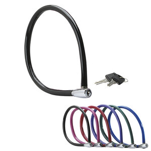 Cable Antivol Vélo 55 cm Câble Clé Extérieur Couleur Aléatoire