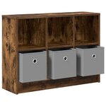 vidaXL Buffet Chêne fumé 73 5 x 22 5 x 53 5 cm
