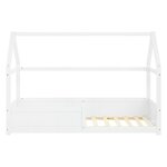 Lit enfant 90x200 matelas cabane barrières