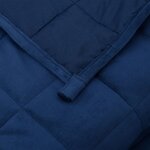 vidaXL Couverture lestée Bleu 140x200 cm 10 kg Tissu