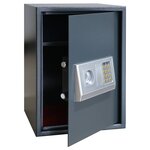 vidaXL Coffre-fort numérique électronique gris foncé 35x31x50 cm en acier