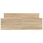 vidaXL Cadre de lit sans matelas chêne sonoma 140x190 cm
