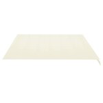 vidaXL Tissu de remplacement pour auvent Crème 4 5x3 5 m