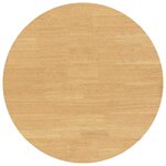 vidaXL Table à manger naturel bois massif et caoutchouc