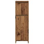 vidaXL Armoire de salle de bain vieux bois 30x30x95 cm bois ingénierie