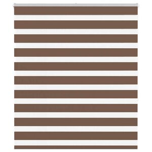 vidaXL Store zèbre marron 125x150cm largeur du tissu 120 9cm polyester