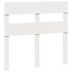 vidaXL Cadre de lit sans matelas blanc 75x190 cm bois de pin massif
