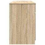 Bureau vidaXL en chêne Sonoma 140x49x76 cm en bois d'ingénierie
