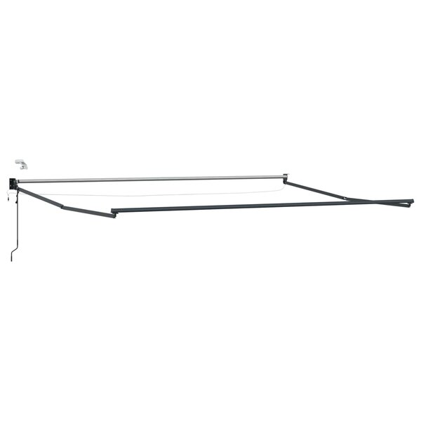 vidaXL Cadre de store rétractable électrique Anthracite 4 x 2 m