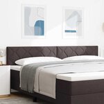 vidaXL Tête de Lit en Tissu Autre Marron foncé 200 cm tissu
