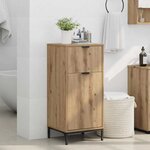 vidaXL Cabinet de salle de bain chêne artisanal 39.5 x 36 x 88 cm