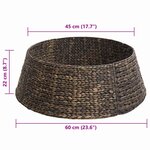 vidaXL Collier de sapin de Noël Noir 60 x 60 x 22 cm Jacinthe d'eau