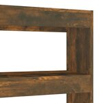 vidaXL Bibliothèque/Séparateur de pièce chêne fumé 100x30x135 cm