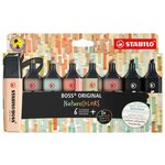 Etui Carton x 8 surligneurs BOSS ORIGINAL NatureCOLORS Dont 2 Noirs x 5 STABILO