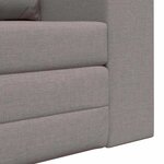 vidaXL Canapé-Lit Taupe 148 x 71 x 83 cm tissu