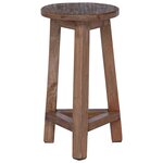 vidaXL Tabouret Naturel 28 x 28 x 50 cm Bois d'Acajou