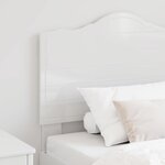 vidaXL Tête de lit Blanc Brillant 75 cm Bois d'ingénierie