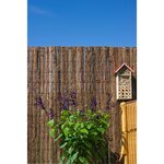 Nature Paravent de jardin écorce de pin naturel 1x3 m épaisseur 5 mm
