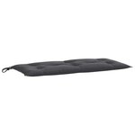 vidaXL Coussins de banc de jardin lot de 2 anthracite mélangé tissu