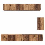 vidaXL Ensemble meuble TV 6 Pièces Bois ancien Standard Moyen