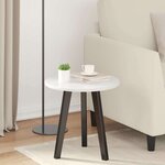 vidaXL Plateau de table Blanc brillant 40 x 40 x 1.5 cm
