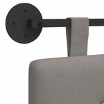 vidaXL Tête de lit suspendue Taupe Tissu