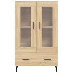 vidaXL Buffet haut chêne sonoma 69 5x31x115 cm bois d'ingénierie