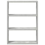 vidaXL Étagère murale gris béton 43x9x60 cm bois d'ingénierie