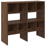 vidaXL Étagères à chaussures 2 Pièces empilable chêne marron 89 5x30x40cm