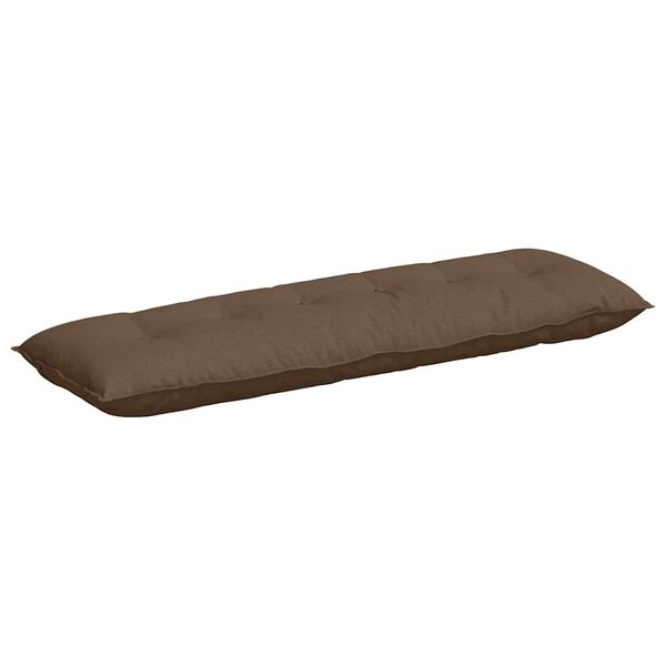 vidaXL Coussin de Dos Marron 160 x 19 x 50 cm tissu
