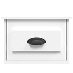vidaXL Tables de chevet murales 2 Pièces blanc 41 5x36x28 cm