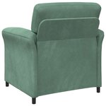 vidaXL Canapé 1 place Vert Mer 88 x 83 x 95 cm Velours