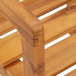 vidaXL Chaises de jardin 4 pièces 50x53x80 cm Bois massif Acacia