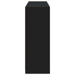 vidaXL Buffets avec lumières LED 3 Pièces noir bois d'ingénierie