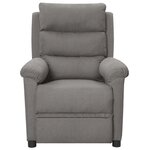 vidaXL Fauteuil inclinable électrique Gris clair Tissu
