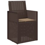 vidaXL Coussins de siège 4 Pièces Taupe 47 x 36 x 2 cm Polyester