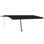 vidaXL Auvent automatique sur pied 500x300 cm Anthracite