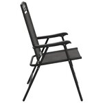 vidaXL Chaises de jardin pliables lot de 4 en acier et textilène