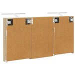vidaXL Ensemble de Meubles de Salle de Bain 3 Pièces 120 x 10 5 x 60 5 cm