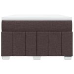 vidaXL Sommier à lattes de lit et matelas marron foncé 120x190cm tissu