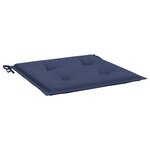 vidaXL Coussins de palette lot de 2 bleu marine 50x50x4 cm