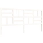 vidaXL Cadre de lit sans matelas blanc bois massif de pin