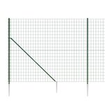 vidaXL Clôture en treillis métallique et piquet d'ancrage vert 1 4x10m