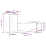 vidaXL Meubles TV 2 Pièces gris béton 100x30x50 cm bois d'ingénierie