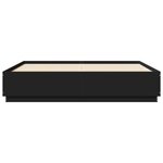 vidaXL Cadre de lit sans matelas noir 180x200 cm
