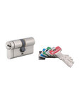 THIRARD - Cylindre de serrure double entrée T2  40x40mm  nickel  anti-arrachement  anti-perçage  5 clés SANS Fonction urgence