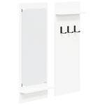 vidaXL Porte-manteau mural Blanc 70 x 10 x 90 cm Bois d'ingénierie